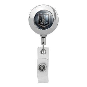 Justice League Movie Logo Metal Chrome Badge ID Card Holder Clip - 1 of 3