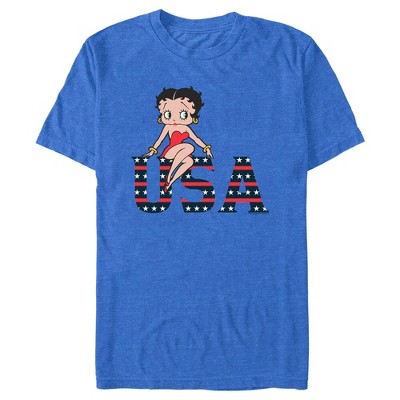 Men's Betty Boop USA Logo T-Shirt