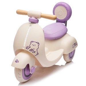 Dexmalle Kids Ride Motorcycle with Parents Control,Purple - 1 of 4