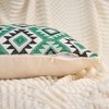 REGALWOVEN Boho Geometric Pattern with Fringe Trim Soft Decorative Pillowcases 2 Packs - 3 of 4
