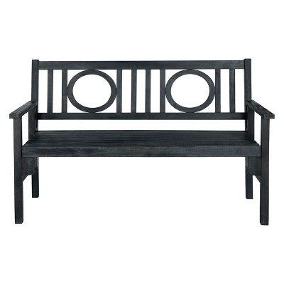 Piedmont Folding Bench Dark Gray - Safavieh