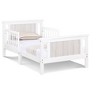 NicBex Modern Toddler Bed, Wooden Baby Bed Frame with 4 Side Guardrails and Low Rise Design for Boy and Girl - 3 of 4