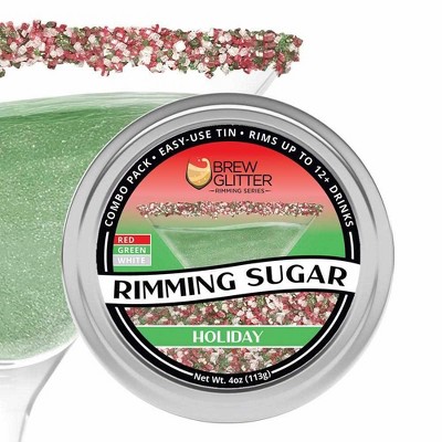 Brew Glitter Colorful Cocktail Rimming Glitter Sugar Series (1x 4oz Tin)