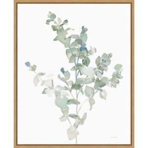 Amanti Art Eucalyptus II Cool by Danhui Nai Canvas Wall Art Print Framed 16 x 20-in. - 1 of 4