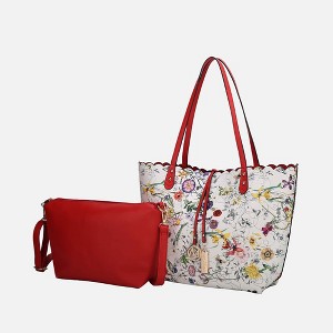 MKF Collection Danielle Reversible Shopper Tote Floral Bag, Crossbody Pouch Handbag Purse by Mia K - 1 of 4