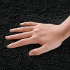 NAYSAYE Bath Rug 24" x 44" Plush Soft 100 Percent Cotton Reversible Dense Absorbent Non Slip for Bathroom, Black - 4 of 4