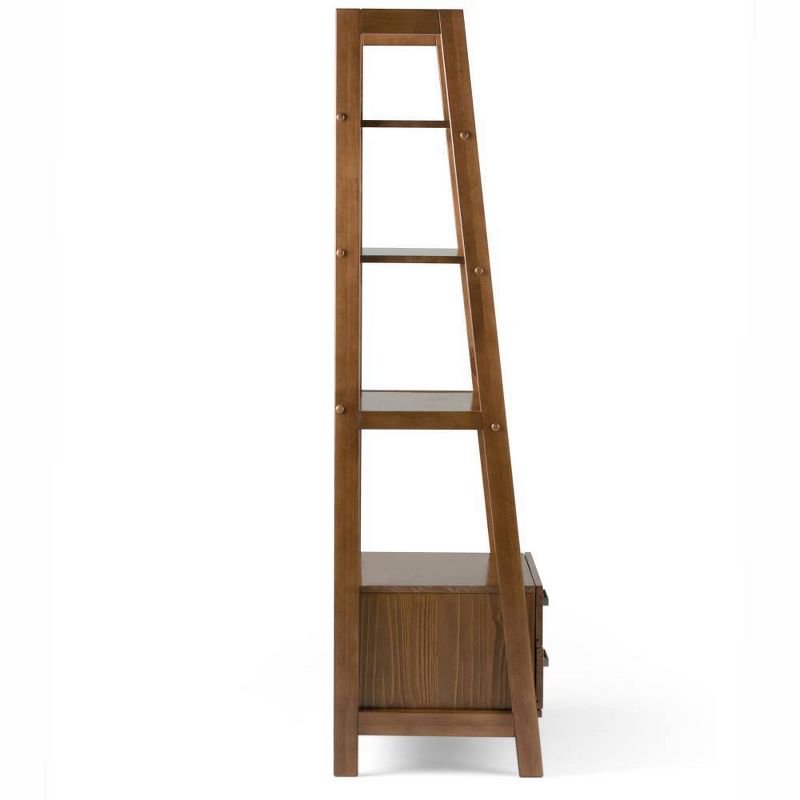 72" Hawkins Solid Wood Ladder Shelf with Storage - Wyndenhall, 6 of 15