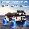 24V Ride On Toys for Big Kids, 2 Seater Extend Ride On Car, Kids' Electric Vehicles with Remote Control,Adjustable Car Body, Music,3 Speeds - 3 of 4