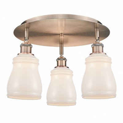 Ellery - 3 Light Flush Mount In Nautical Style-9.5 Inches Tall and 16.5 Inches Wide