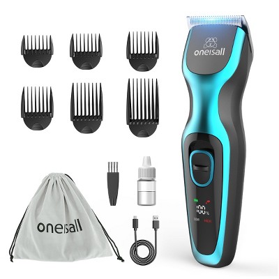Oneisall DTJ-001 Cordless Dog Clippers for Thick Coats, Rechargeable Grooming Kit w/ Detachable Blade