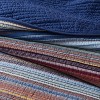 Brooklyn Loom 3pc Full/Queen Met Stripe Yarn Dye Quilt Set Navy Blue/Brown: Cotton Microfiber Blend, Machine Washable, Oeko-Tex Certified - 2 of 4