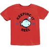 The Juniper Shop SmileyWorld Keeping It Reel Fish Youth Short Sleeve Tee - 2 of 4