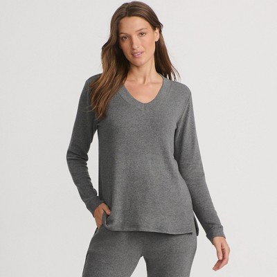 Lands' End Women's Faux Cashmere Long Sleeve Cozy Pajama Top