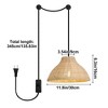 1 Light Rattan Pendant Light - 4 of 4