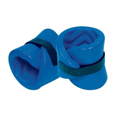 TRC Recreation Super Soft Foam Aquatic Fitness Gear Adjustable Ankle and Wrist Wrap Pair for Physical Therapy and Water Fitness, Bahama Blue