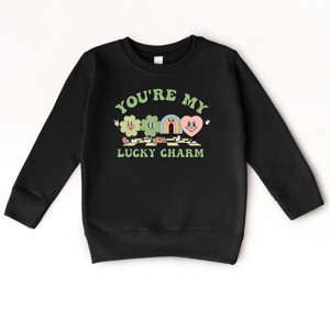 The Juniper Shop You're My Lucky Charm Clovers Toddler Sweatshirt - 1 of 4