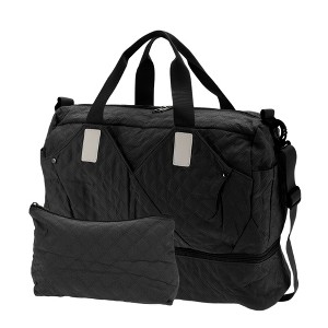 Unique Bargains Duffle Bag Partitioned Design Shoe Compartment 2 Pcs - 1 of 4