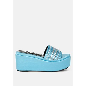 Batanga Diamante & Rhinestone Detail Stylish Women  Flatforms - 1 of 4