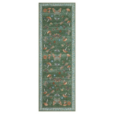 Washable Modern Printed Rug Non Slip Low Pile Rug Soft Contemporary Throw Floor Cover Foldable Indoor Carpet for Living Room Bedroom Playroom Nursery