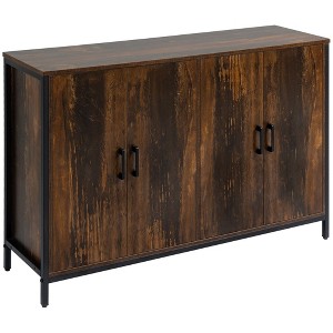 NicBex 47.3 Inch Sideboard Buffet Cabinet Industrial Kitchen Cabinet with 4 Doors for Kitchen,Living Room,Brown - 1 of 4