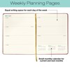 2026 Textured Cover Weekly Monthly Planner, 8"x10": 14 Months (Nov 2025-Dec 2026) / 2026 Calendar / 2026  Organizer (Brown) - 3 of 4