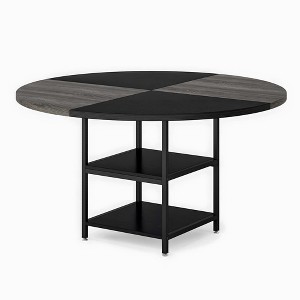 NicBex 47.24" Round Dining Table Modern Center Table with Wood Tabletop for Living Room & Office - 1 of 4