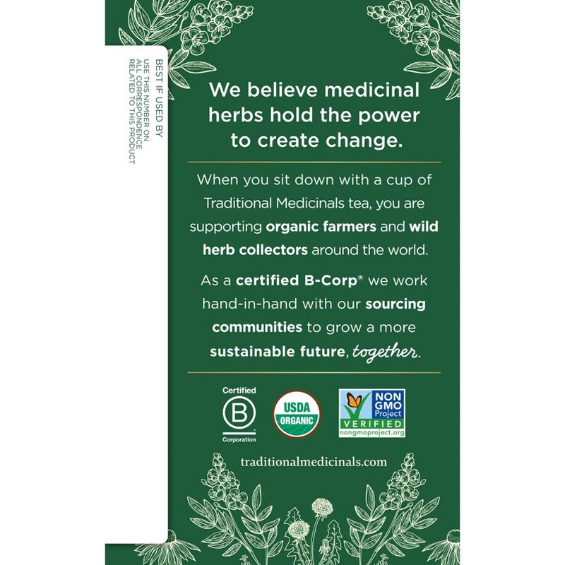 Traditional Medicinals Organic Dandelion Herbal Tea - 16ct, 4 of 11
