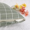 Unique Bargains Plaid Printed Soft Throw Home Decor Living Room Bedroom Pillow Covers 2 Pcs - 4 of 4