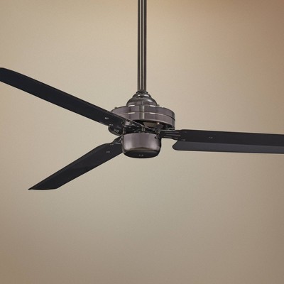 54" Gun Metal Industrial Ceiling Fan with Remote and Lighting