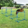 PawHut Dog Agility Starter Kit with Adjustable Height Jump Bars, Included Carry Bag, & Displacing Top Bar - 3 of 4