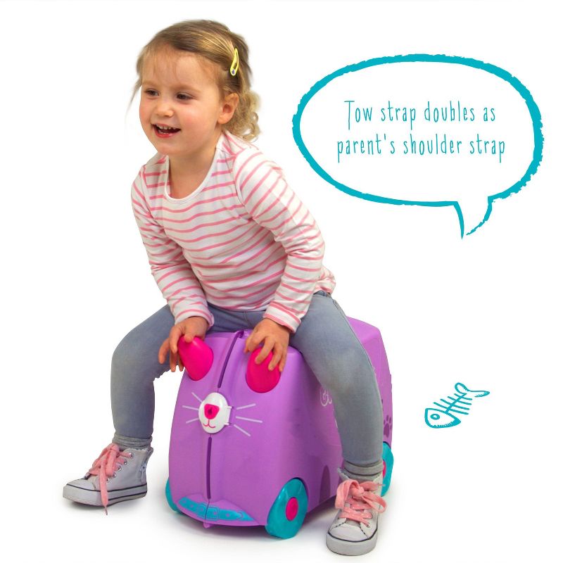 Trunki Kids' Ride-On Hardside Carry On Suitcase, 4 of 9