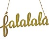 9” “Falalala” Metal Ornament Set - National Tree Company - 3 of 4