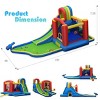 Infans Inflatable Kid Bounce House Slide Climbing Splash Pool Castle with 750W Blower - 2 of 4