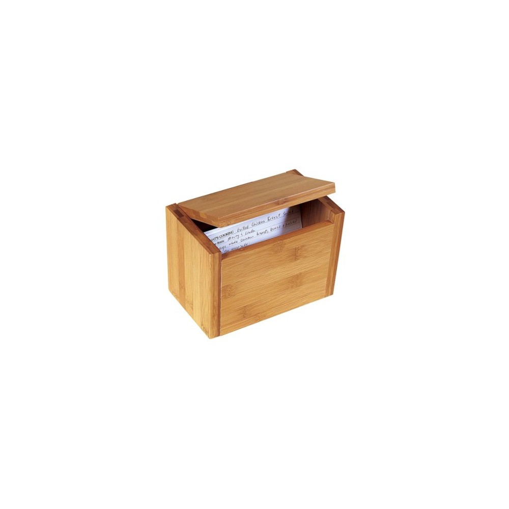 Lipper International Bamboo Recipe Box