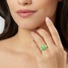 Ross-Simons Jade Ring With Diamonds in 10kt Yellow Gold - 2 of 4