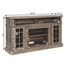 NAYSAYE Indoor Fireplace Media Console with Realistic Flame for Stylish Living Room Decor, Gray, 58.25"*15.75"*32" - 4 of 4