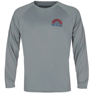 Mad Pelican American Beach Arch Sun Kicker Raglan UV Long Sleeve T-Shirt - Alloy - 1 of 2