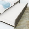 Max & Lily Full Size Bed Frame with Trundle, Classic Solid Wood Platform Bed for Kids - 4 of 4