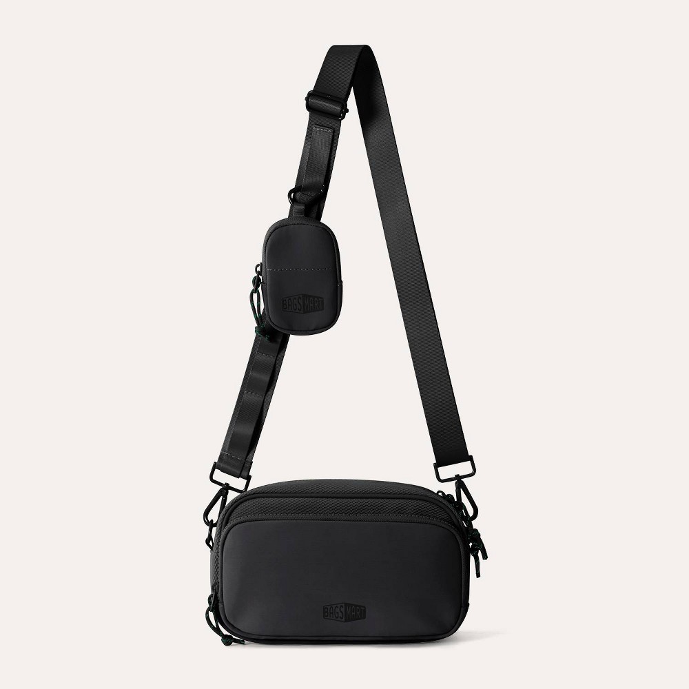 Bagsmart Softside REIKI Crossbody Bag - Black