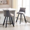 NicBex Luxury Accent Chair Barstools Set of 2 Living Room Chair with Upholstered Counter Height for Kitchen Island, Dining Room - 2 of 4
