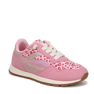 pink leopard print faux suede