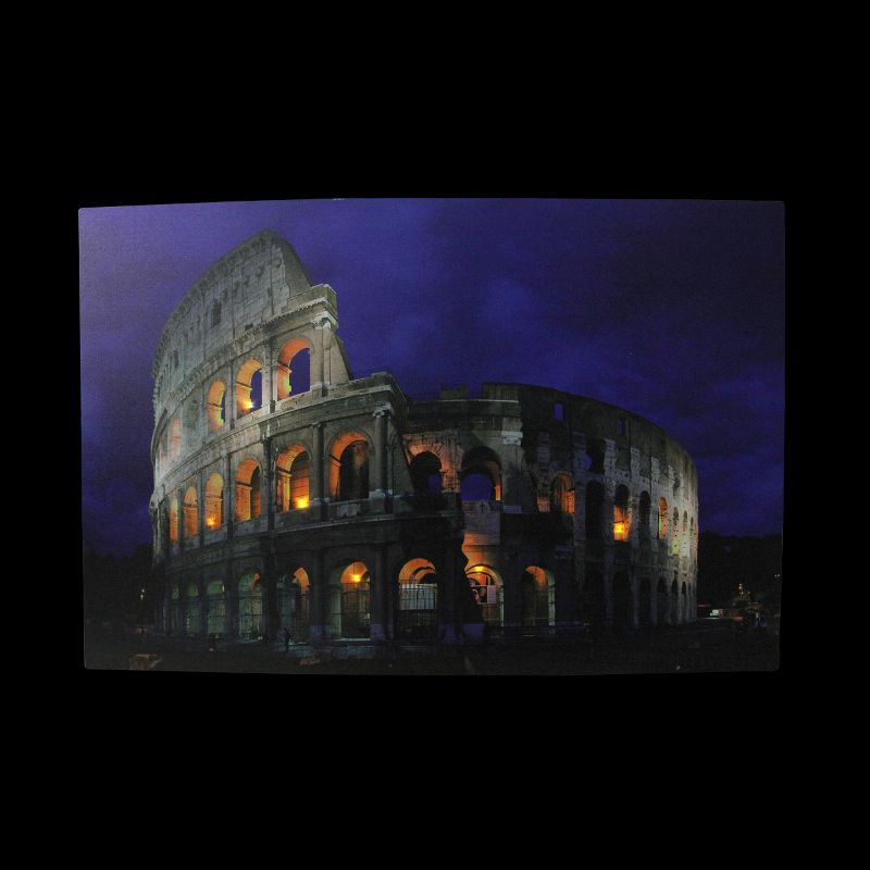 Northlight LED Lighted Roman Colosseum Italy Canvas Wall Art 15.75" x 23.5", 2 of 3