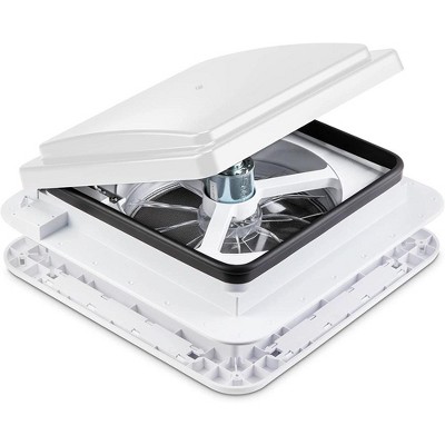 Hike Crew RV Accessories, 11” RV Roof Vent Fan with White Lid