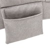 PAGED Modern Massage Recliner Chair, Linen Fabric Accent Chair with Side Pocket, Ergonomic Electric Massage Lounger for Living Room, Bedroom - 3 of 4