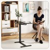 ChicFurnit Desks Mobile Standing Desk computer desk Couch Side Table Portable Standing Desk for Home Office, Black, 27.56"*15.75"*43.31" - 2 of 4