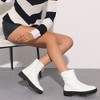BLISSFUL STEP Platform Block Heel Booties with Zipper Dressy Combat Boots for Women - 4 of 4