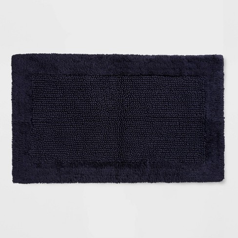 23 X38 Performance Textured Bath Rug Navy Blue Threshold Target