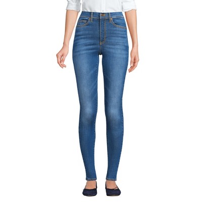 Lands' End Women's High Rise Adaptive Lycra Skinny Jeans