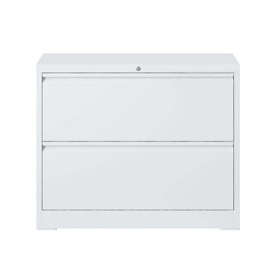 UPTIOT White Vertical File Cabinet 2 Drawer