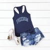 Simply Sage Market Women's Freedom Varsity Stars Graphic Racerback Tank - 2 of 2